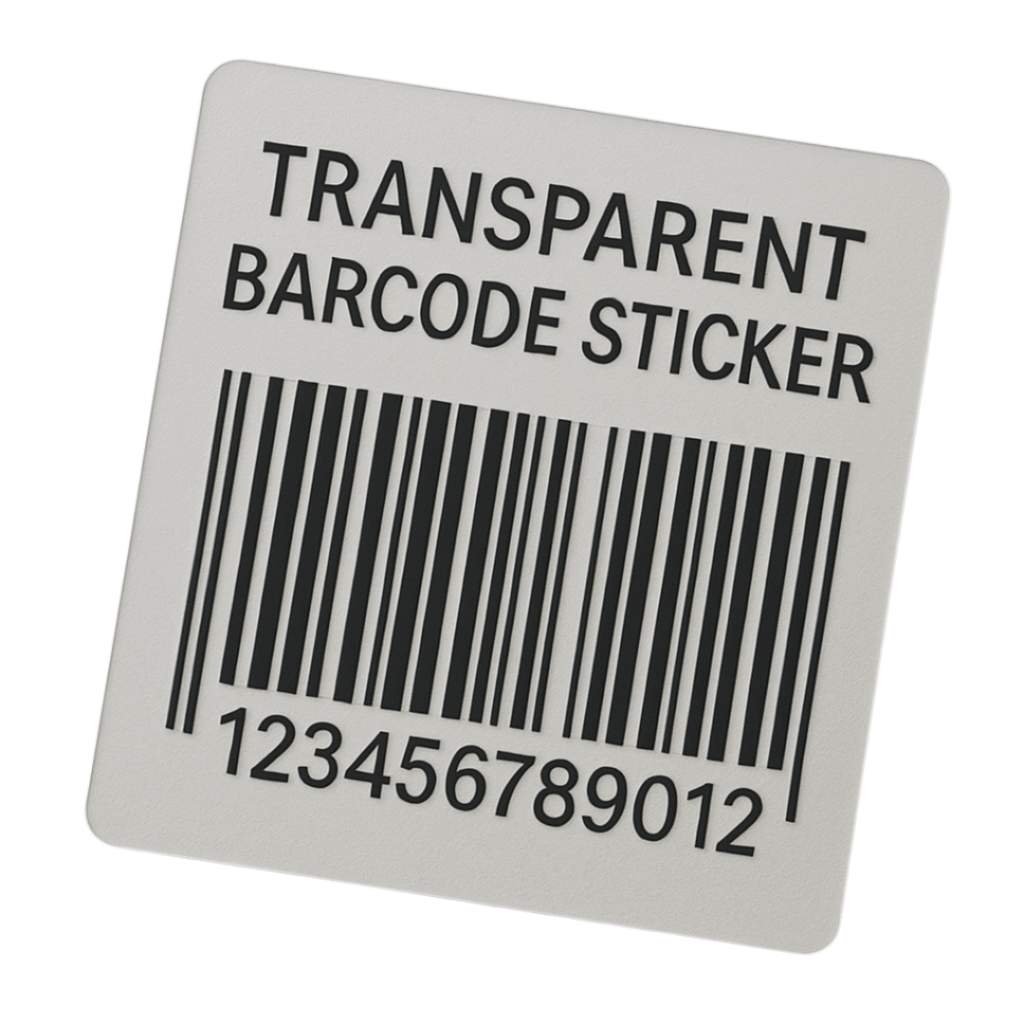 Transparent Barcode Stickers - PTP Labels Best Printing Sticker